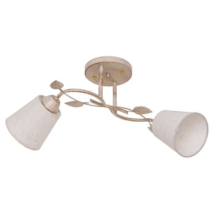 Люстра "Фредерика" 2x40Вт E27 бежевый 55х31х23см.