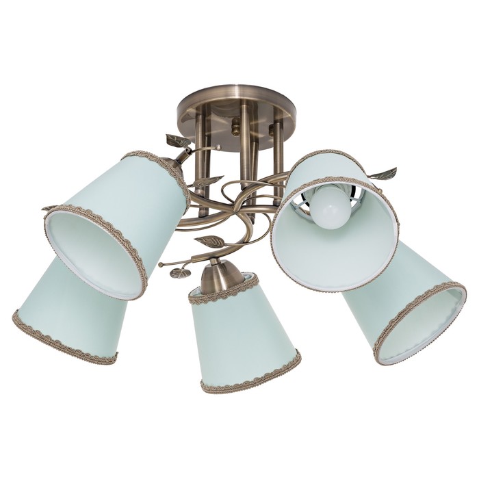 Люстра "Элла" 5x40Вт E27 бронза 68х55х23см.