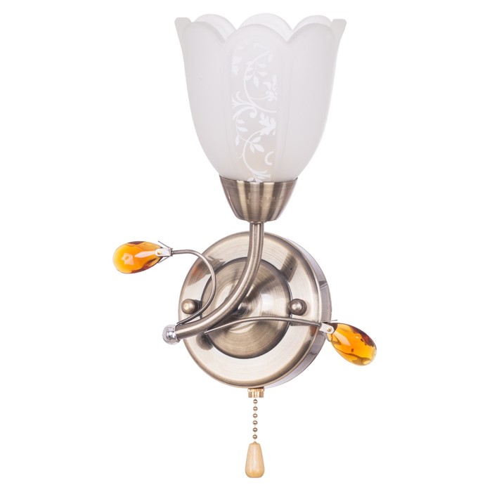 Бра "Эстер" 1x40Вт E14  бронза 24х23х12 см.