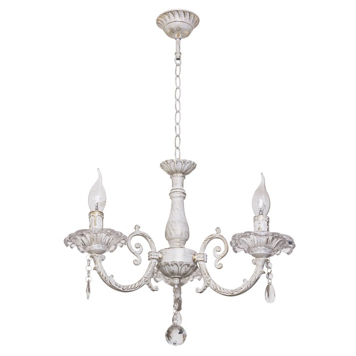 Люстра "Эмилия" 3x60Вт E27 белый 53х53х71см.