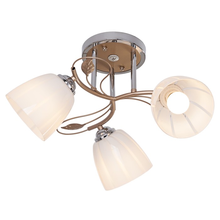 Люстра "Бирута" 3x40Вт E27 сатин 55х41х22см.