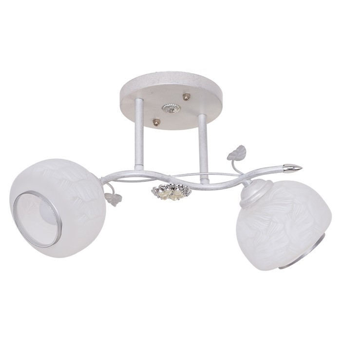 Люстра "Вилора" 2x40Вт E27 серебро 57,5х43,5х23см.