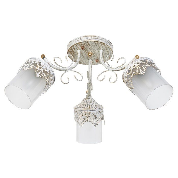 Люстра "Гелла" 3x60Вт E27  белый 42х42х29 см.