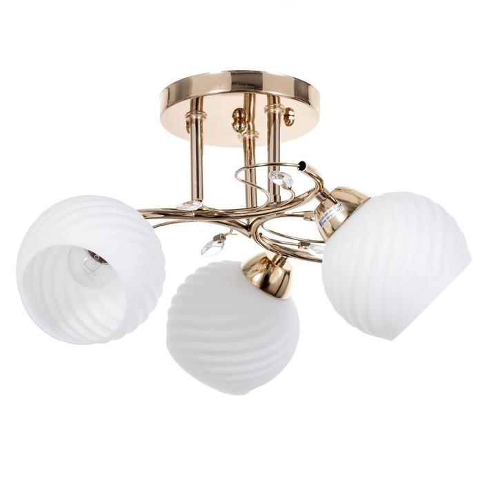 Люстра "Ариана" 3x60Вт E27 золото 40х40х25 см.