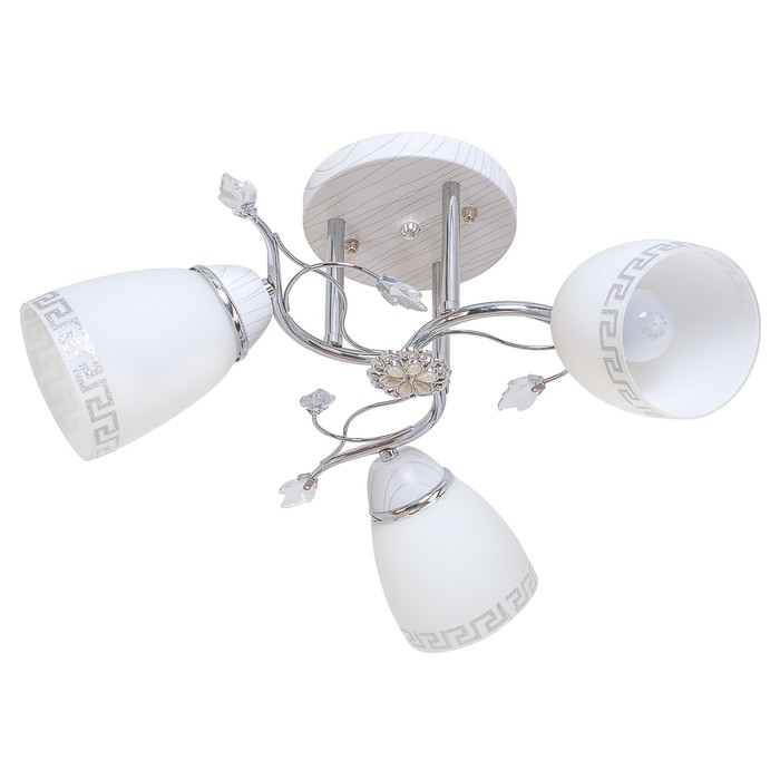 Люстра "Лиана" 3x40Вт E27 белый 45х32х28 см.