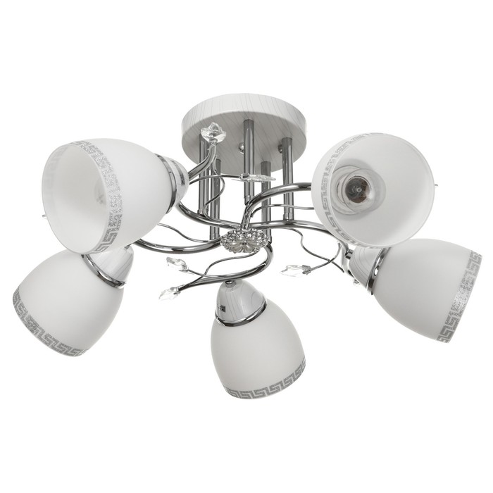 Люстра "Лиана" 5x40Вт E27 белый 54х54х28 см.