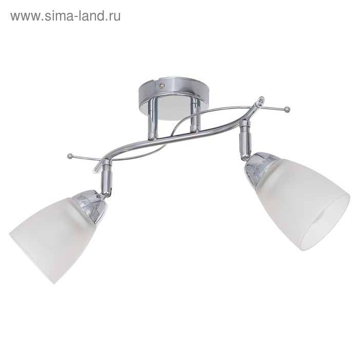 

Люстра "Ланис" 2x40Вт E27 хром 33х16х25см.