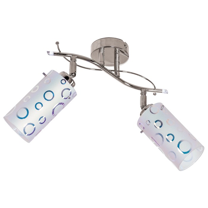 Люстра "Эссе" 2x40Вт E27 хром 35х23х18см.