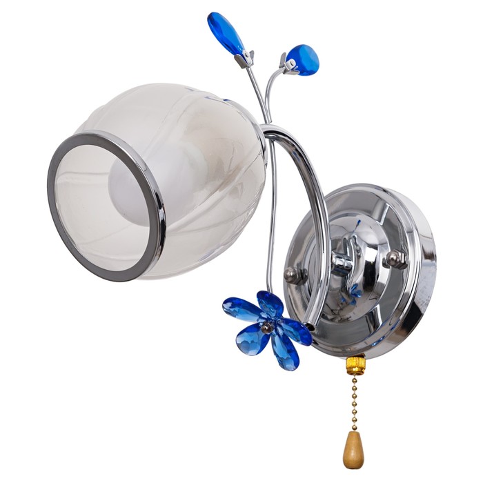 Бра "Астра" 1x60Вт E27 хром 23х11х21см.