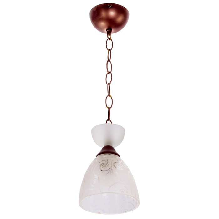 Люстра "Глория" 1x40Вт E27 венге 14х14х45см.