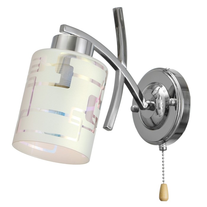 Бра "Грация" 1x60Вт E27 хром 24х12х19см.