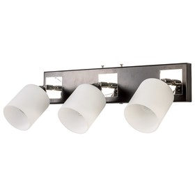 

Спот "Энтера" 3x60Вт E27 хром-черный 55х10х25см.