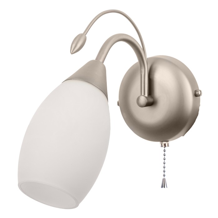 Бра "Теллия" 1x40Вт E14 никель 18,5х10х24,5 см.