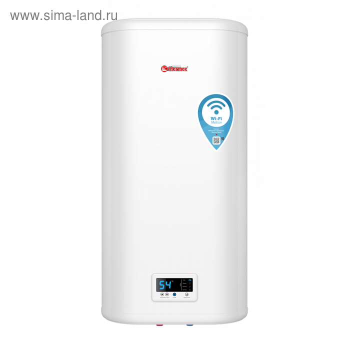 

Водонагреватель Thermex IF 80V(pro )Wi-Fi, накопительный, 80 л, 2 кВт, нерж. бак, белый