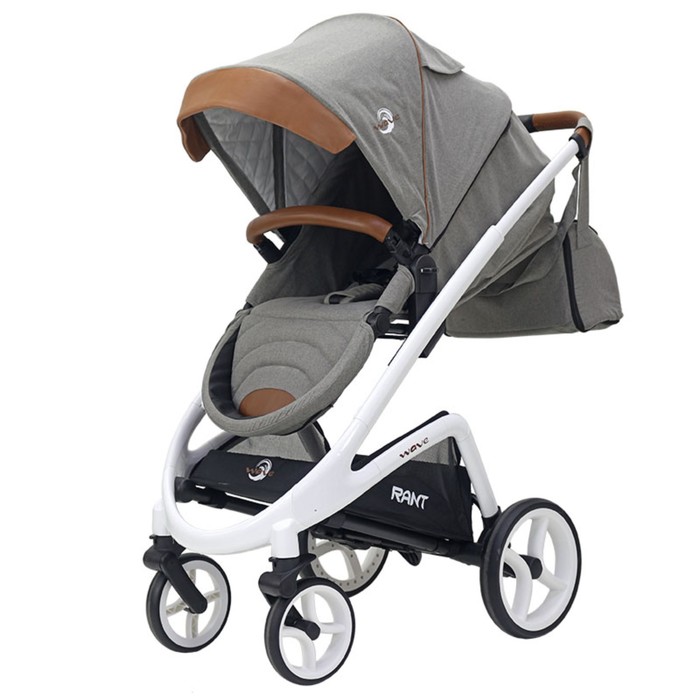 Коляска 2 в 1 WAVE alu., цвет серый