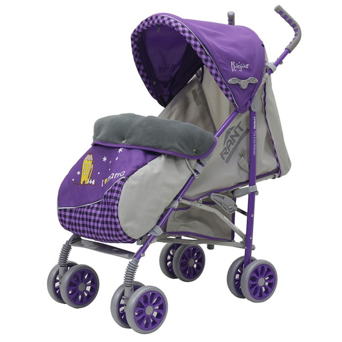 Коляска прогулочная BONJOUR (уп.4 шт.) , цвет фиолетовый