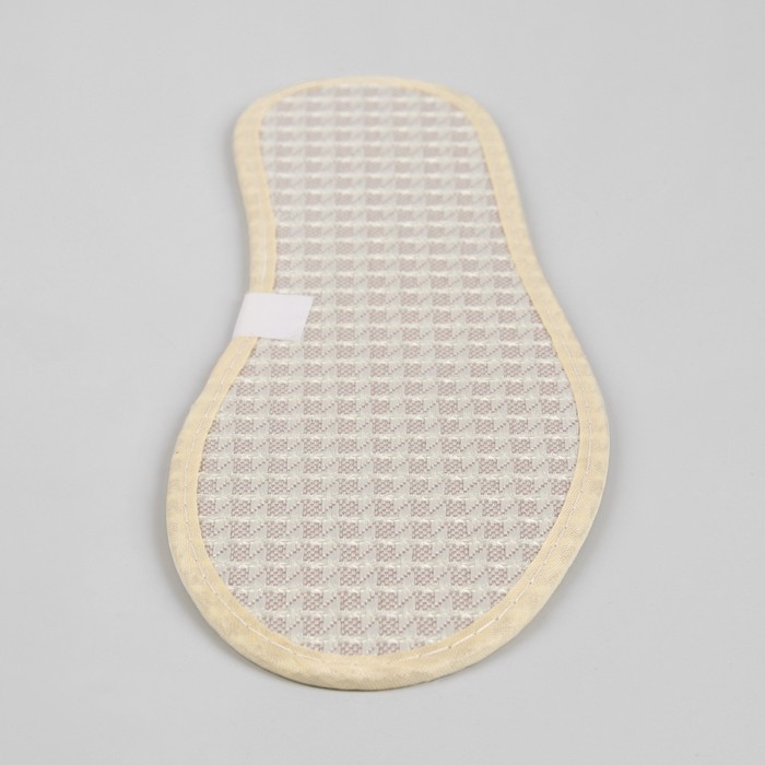 Стельки для обуви, окантовка, 41р-р, пара, цвет бежевый