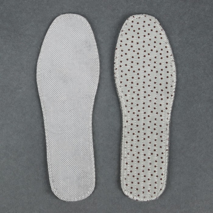 Стельки для обуви, прошитые, окантовка, пара, 39р-р, цвет бежевый