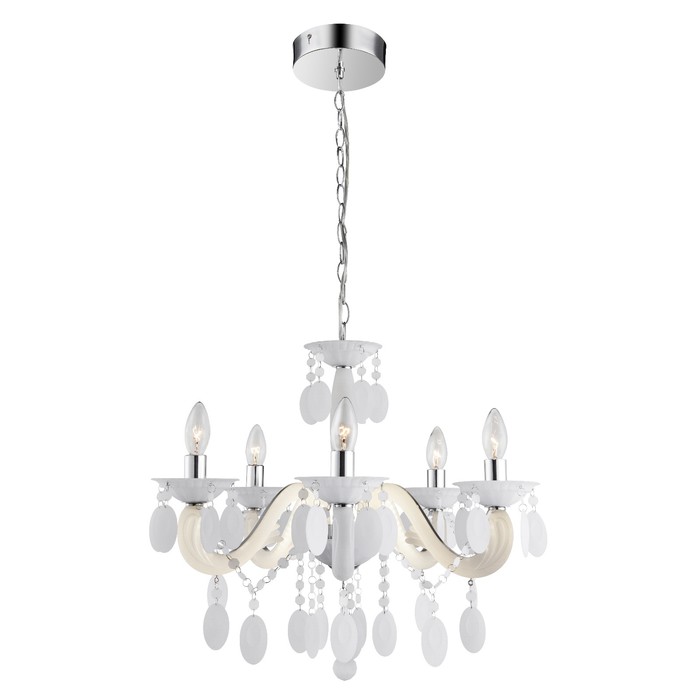 Люстра подвесная HERBERT 5x40Вт E14 белый 58x58x126см