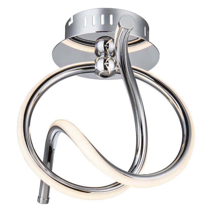 Люстра потолочная WAVE 1x12Вт LED хром 37x21x24см