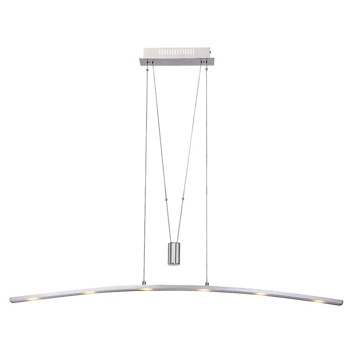 Люстра подвес MAURICIO 6x5Вт LED серебро 120,5x5x150см