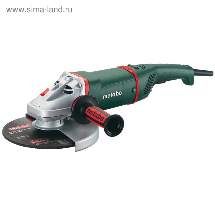 Угловая шлифмашина Metabo WЕ26-230 MVT Quick, 2600 Вт, 6600 об/мин, 230мм, 4 м, виброручка