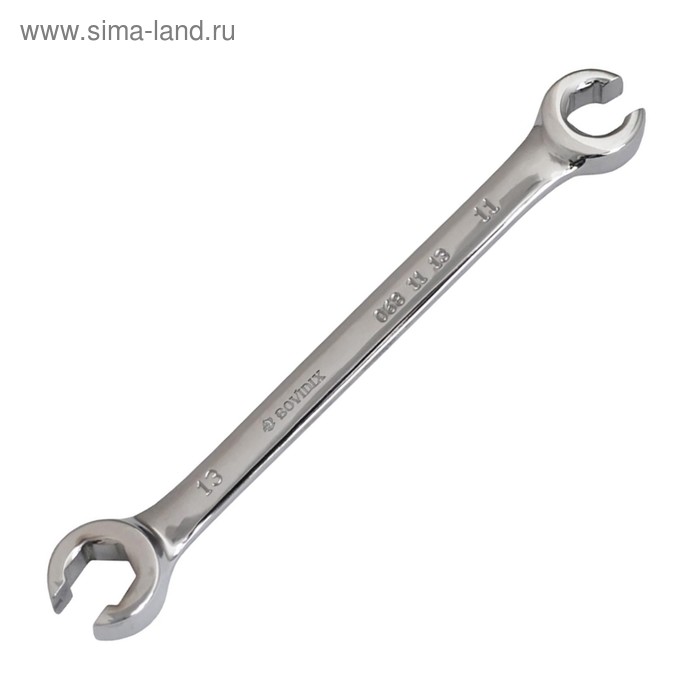 Ключ разрезной Bovidix 681113, 11 х 13 мм, 165 мм, полированная поверхность, Cr-V