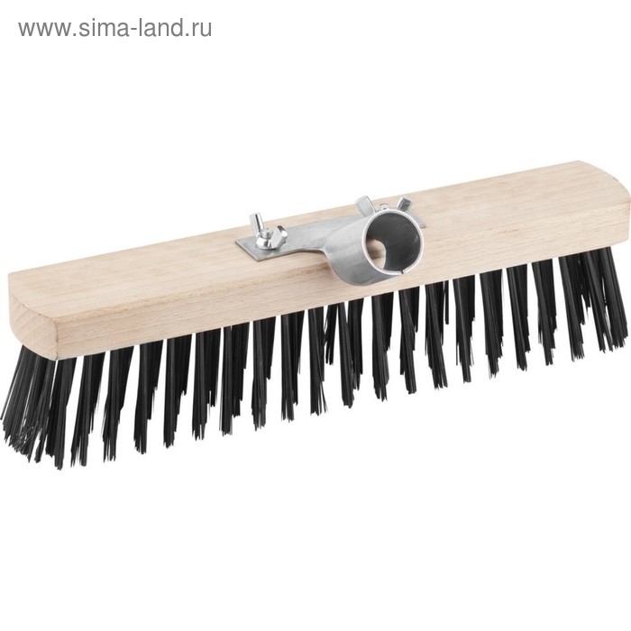 Щетка GRINDA EURO уличная без ручки буковая колодка мет щетина с металлическим держателем для ч 959₽