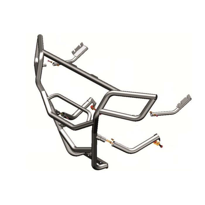 Бампер задний (с креплением запасного колеса) Rival для BRP (Can-Am) Maverick X3 (Turbo R, X DS Turbo R, X RS Turbo R) 2016-, 444.7244.1