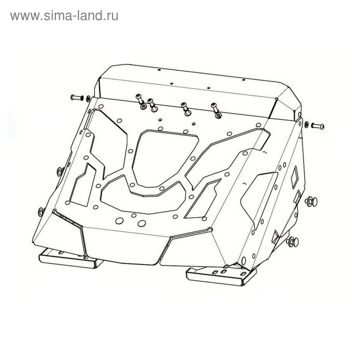 Вынос радиатора (с шноркелем) Rival для CF Moto X5 H.O. 2015-/500 A/2A 2011-, 444.6870.1