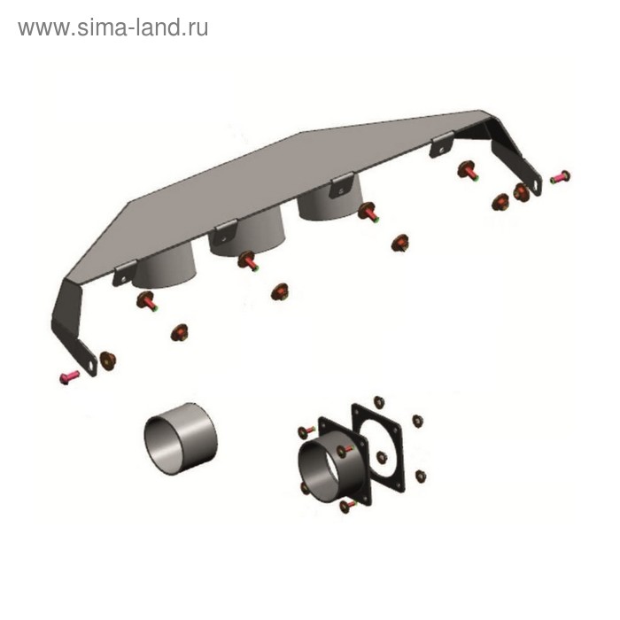 Комплект шноркелей Rival для RM ATV 500-2, 650, 650-2 2014-/500 Рысь 2013-, 444.7721.1