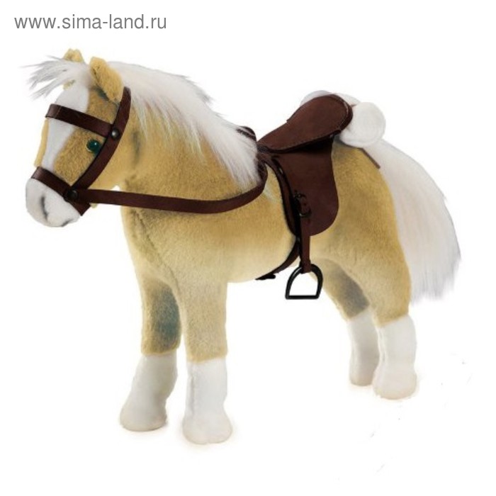 Лошадь для кукол Хафлингер с седлом и уздечкой