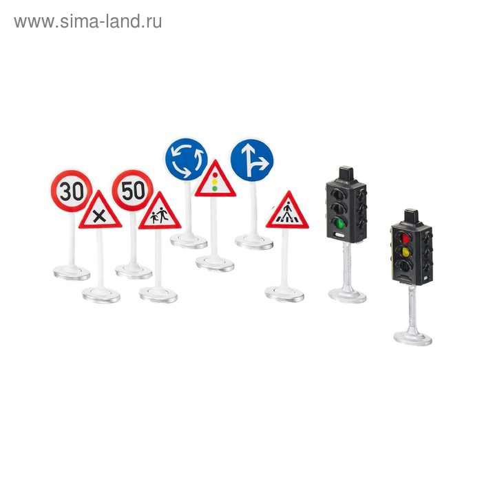 Светофоры и дорожные знаки игровые наборы siku набор светофоры и дорожные знаки