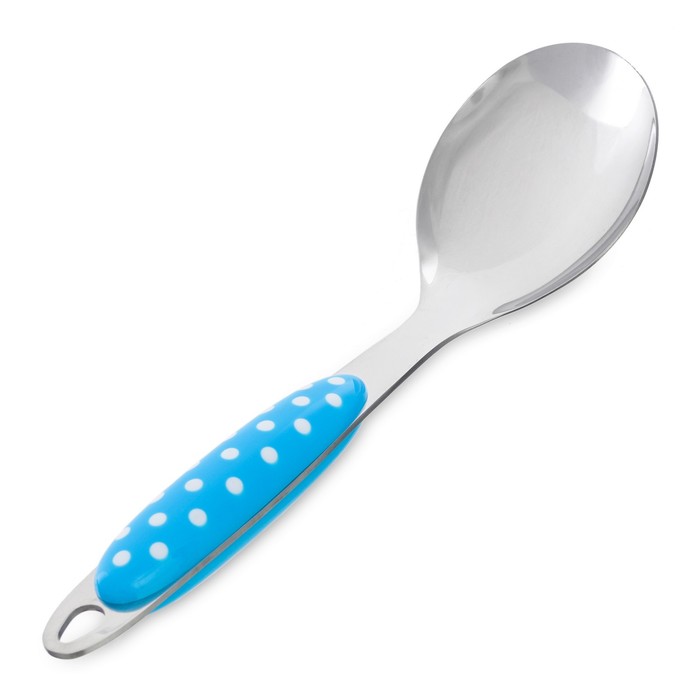Ложка "Белый горох на синем фоне" 26 см