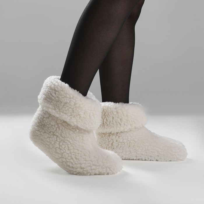 Чуни из овчины, размер 35, микс