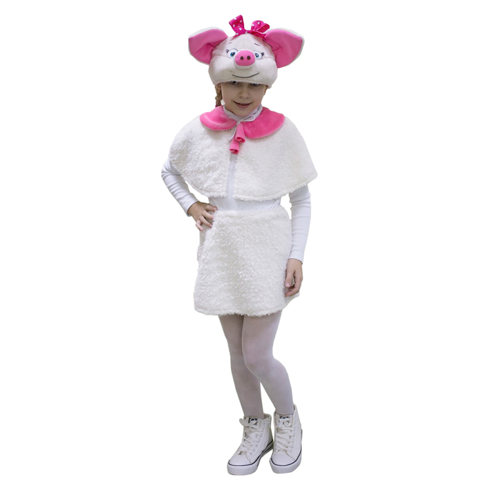 Карнавальный костюм "Свинка Крошка" плюш, рост 122-128 см