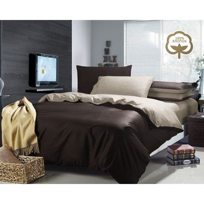 КПБ евро, 240х260 см, 200х220 см, 50х70 см-2 шт., сатин 1014-JT46