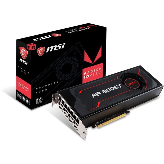 Видеокарта MSI AMD Radeon RX Vega 64 Air Boost OC 8G,2048bit,HBM2,1272/945,HDMI,DP