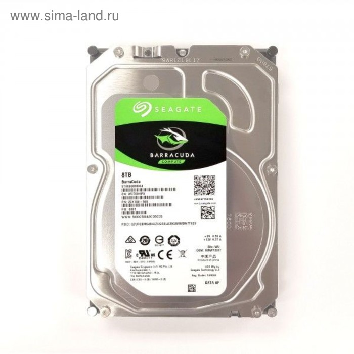 фото Жесткий диск seagate barracuda 8tb (st8000dm004) sata-iii