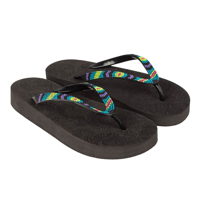 Сланцы женские RAINBOW India арт. СЖРБИндия/ЧН, цвет чёрный, размер 37