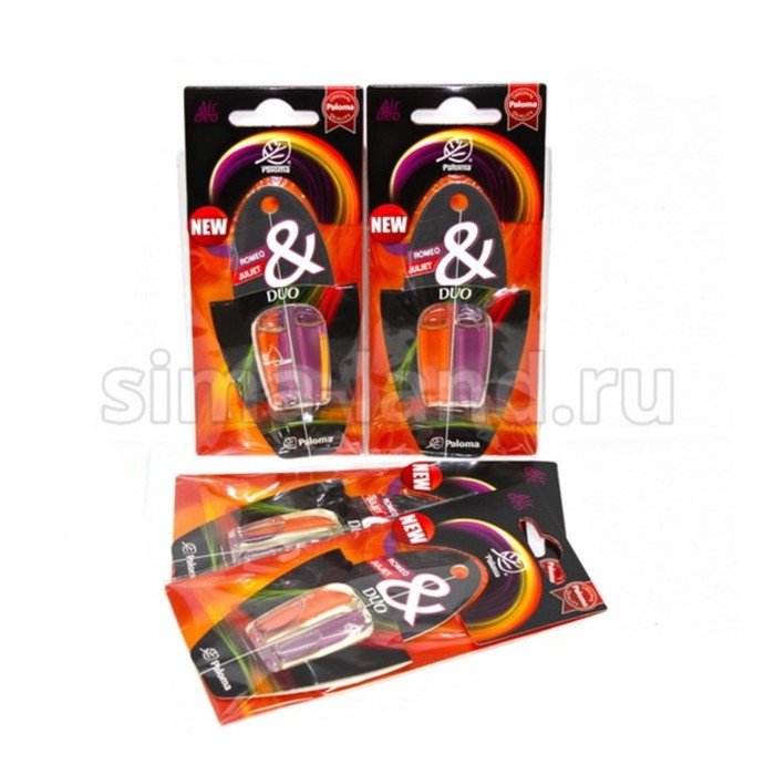 Ароматизатор PALOMA, гелевый PARFUME DUO "Romeo &amp; Juliet"
