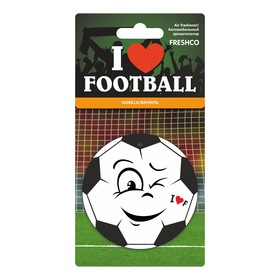 

Ароматизатор подвесной картонный "Freshco I love Football", ваниль