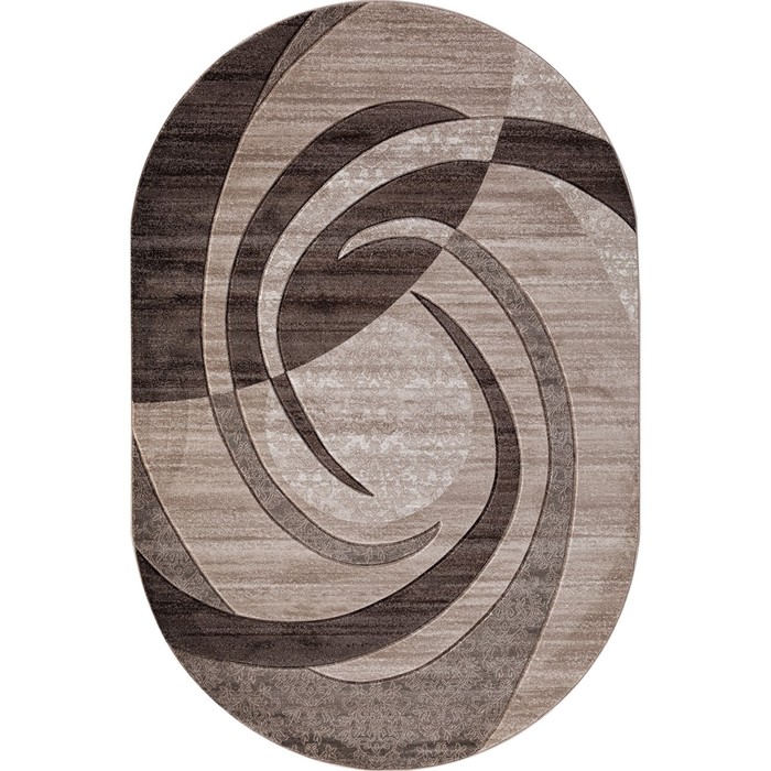 Ковёр Карвинг Хит-сет MEGA CARVING d264, 0,8*1,5 м, овал, BEIGE