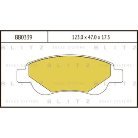 

Колодки тормозные BLITZ BB0339