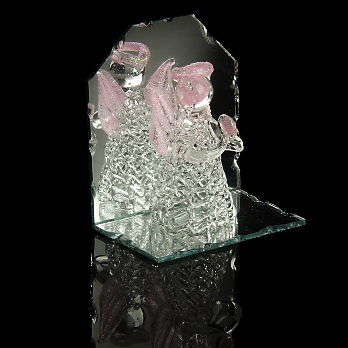 Сувенир "Ангелок на зеркальной подставке" МИКС