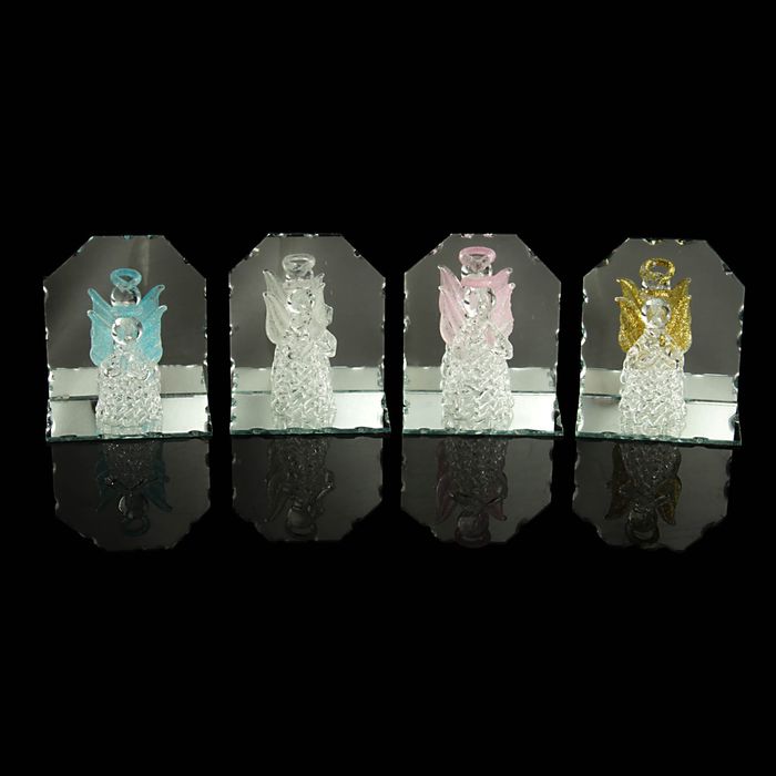 Сувенир "Ангелок на зеркальной подставке" МИКС