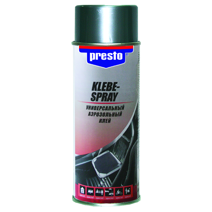 Клей PRESTO, универсальный, аэрозольный, 400 мл, аэрозоль