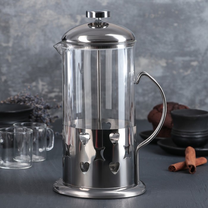 Френч-пресс 1 л "Сердце"