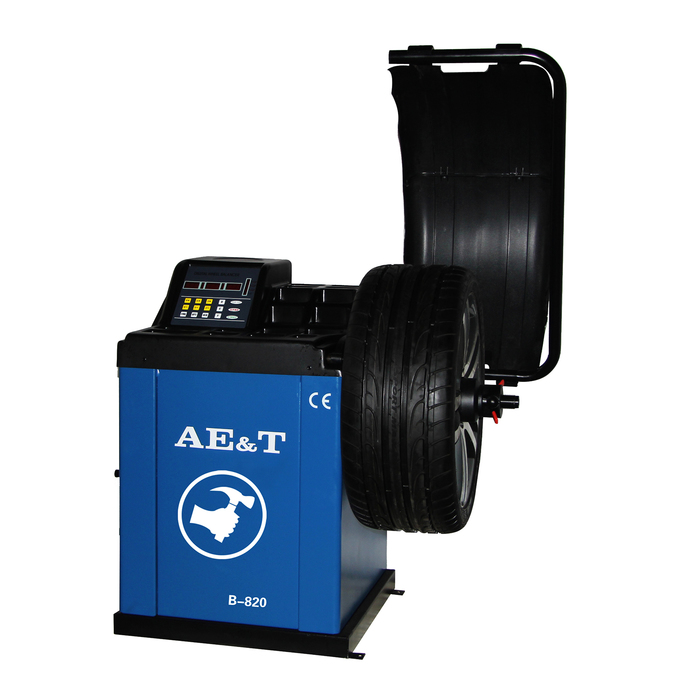 Cтенд балансировочный AE&T B-820, электронная линейка, d 10-24", ширина 1.5-20", до 65 кг