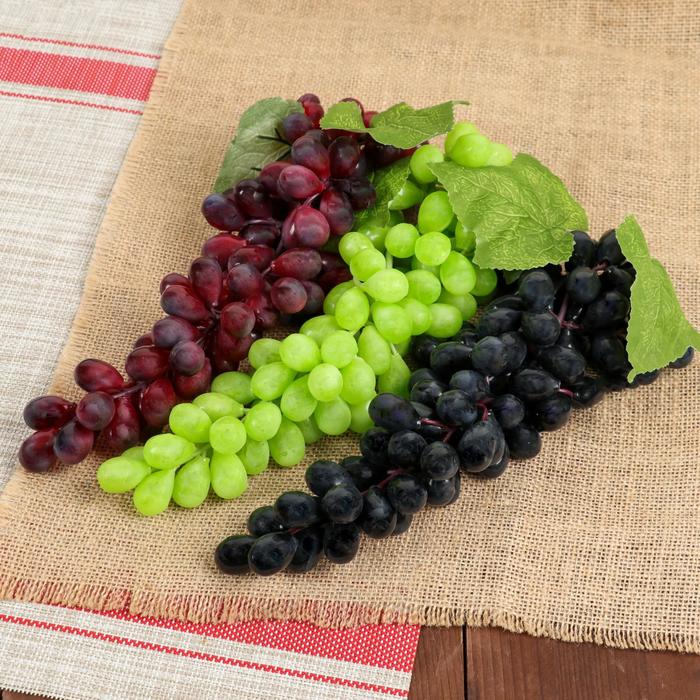 Муляж Виноград 85 ягод 31 см, матовый микс